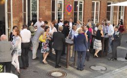 Gemütliches Get-Together der Personalentscheider nach den Vorträgen